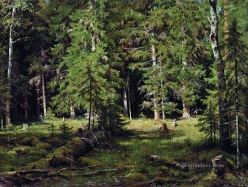 森 3 古典的な風景 Ivan Ivanovich Oil Paintings